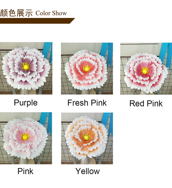 Sztuczna piwonia do dekoracji weselnej drogi, sceny czy okna - Chenmei, PE, sztuczne kwiaty wnętrzowe - Wianko - 3