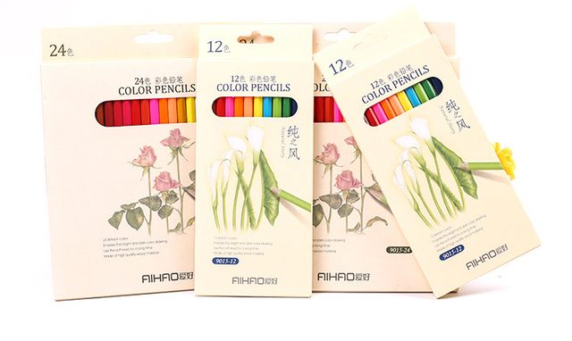 24 kolorowe kredki profesjonalne Lapices De dla dzieci i artystów, HB ołówek do malowania i szkoły - Wianko - 4