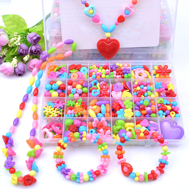 Ręcznie wykonane wyszywane koralikami zabawki z zestawem akcesoriów dla dzieci - dziewczyna, tkanie bransoletka, tworzenie biżuterii, zabawki edukacyjne, prezent - Wianko - 2