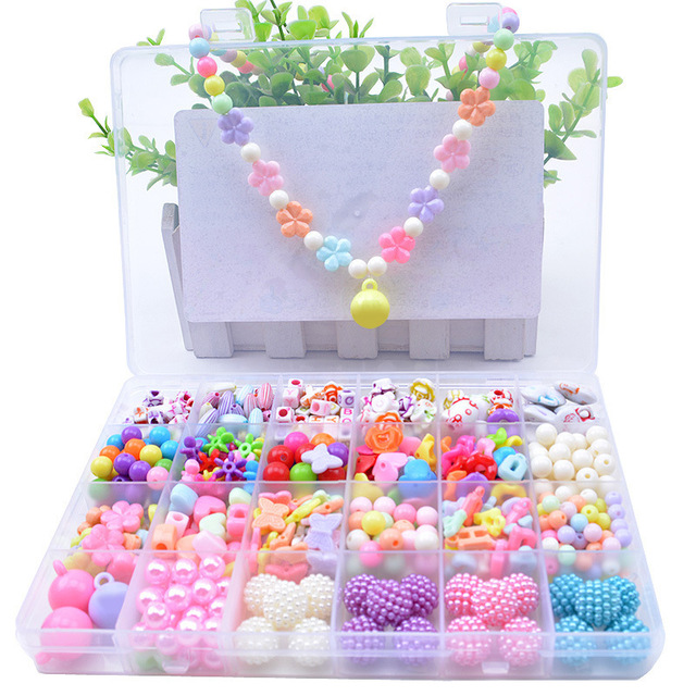 Ręcznie wykonane wyszywane koralikami zabawki z zestawem akcesoriów dla dzieci - dziewczyna, tkanie bransoletka, tworzenie biżuterii, zabawki edukacyjne, prezent - Wianko - 4