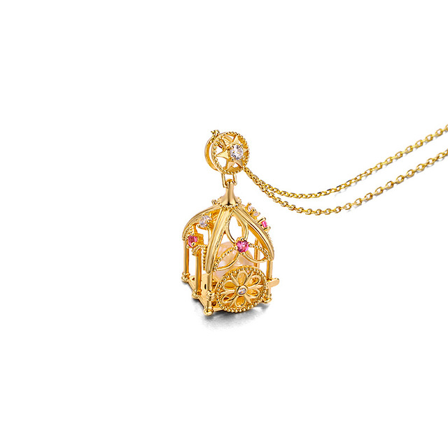 Naszyjnik LAMOON z naturalną perłą słodkowodną i wisiorkiem w kształcie gwiazdy Vintage w srebrnym złoceniu na prezent urodzinowy - Wianko - 5