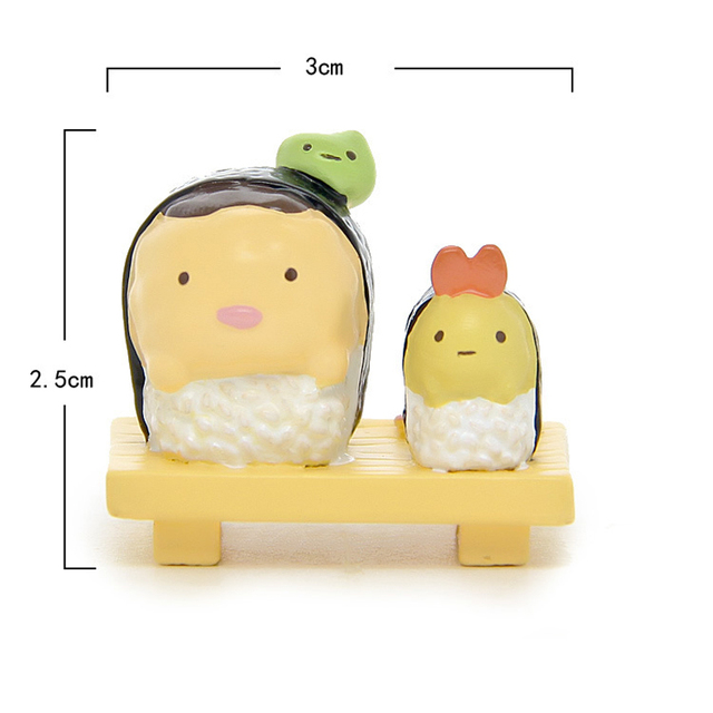 Sushi Sumikko Gurashi - Figurka PVC San-X Corner Bio zwierzątka - Zabawki dla dzieci - Prezenty świąteczne - Wianko - 16