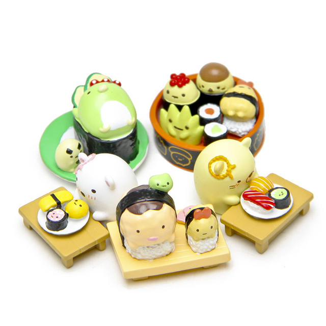Sushi Sumikko Gurashi - Figurka PVC San-X Corner Bio zwierzątka - Zabawki dla dzieci - Prezenty świąteczne - Wianko - 9