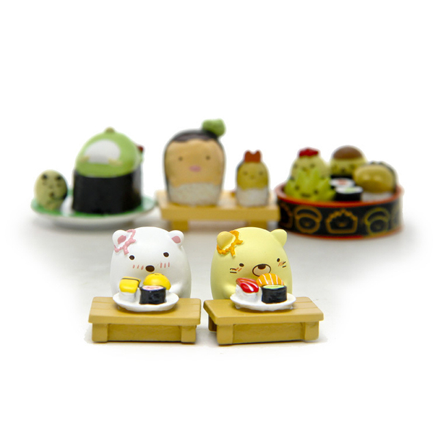 Sushi Sumikko Gurashi - Figurka PVC San-X Corner Bio zwierzątka - Zabawki dla dzieci - Prezenty świąteczne - Wianko - 12