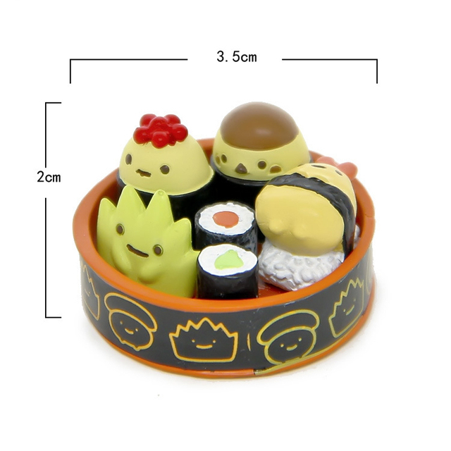 Sushi Sumikko Gurashi - Figurka PVC San-X Corner Bio zwierzątka - Zabawki dla dzieci - Prezenty świąteczne - Wianko - 14