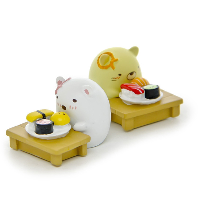 Sushi Sumikko Gurashi - Figurka PVC San-X Corner Bio zwierzątka - Zabawki dla dzieci - Prezenty świąteczne - Wianko - 8