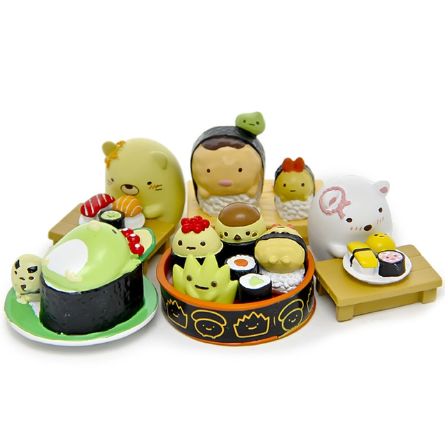 Sushi Sumikko Gurashi - Figurka PVC San-X Corner Bio zwierzątka - Zabawki dla dzieci - Prezenty świąteczne - Wianko - 1