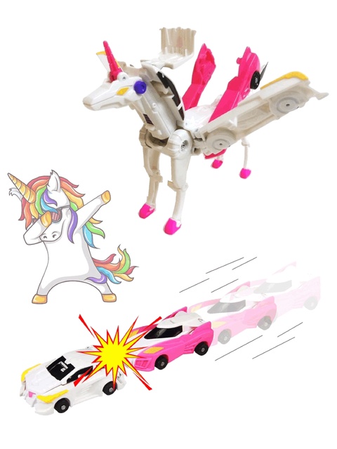 Figurka Robot-Carbot Unicorn Mirinae Prime - Zabawka transformująca się w pojazd samochodowy - Ozdoba świąteczna do domu - Wianko - 7
