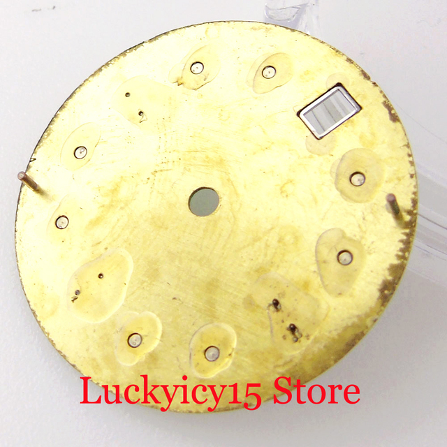 Zegarek BLIGER Shell, tarcza 28.5MM, NH35A, sterylny, niebieski/zielony/biały/złoty zielony wskaźnik świetlny - Wianko - 2