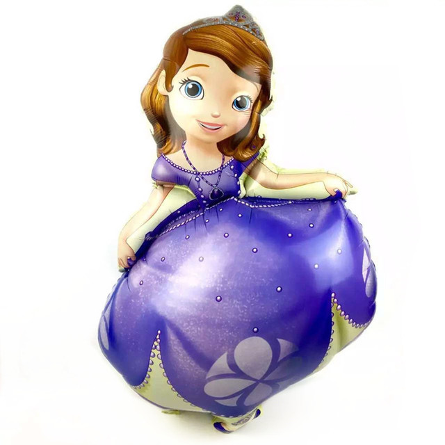 Zestaw 6 balonów cyfrowych z postacią z kreskówki Sofia, idealny na urodziny lub dekorację ślubną - dla dziewczynek - Wianko - 3
