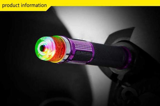 LED świecące uchwyty kierownicy rowerowej z sygnalizacją skrętu i lampą ostrzegawczą - Wianko - 2