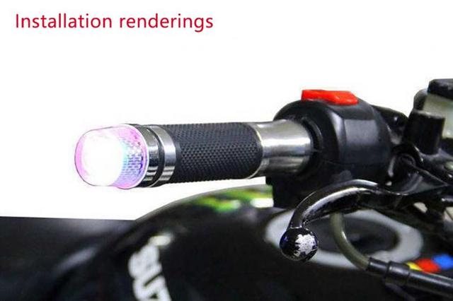 LED świecące uchwyty kierownicy rowerowej z sygnalizacją skrętu i lampą ostrzegawczą - Wianko - 3