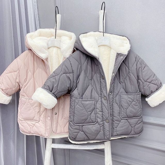 Dziewczęcy płaszcz dziecięcy 2021, śliczny zimowy, plus aksamitny, ciepły, bawełniany, polar, wysoka jakość - Wianko - 23