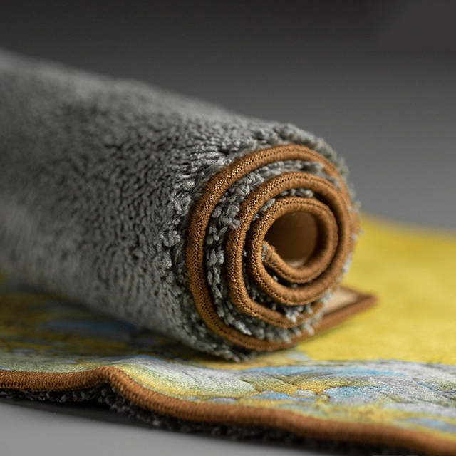 Ręcznik kuchenny z zamszowym wykończeniem - maty do herbaty i akcesoria Kung Fu - Wianko - 11