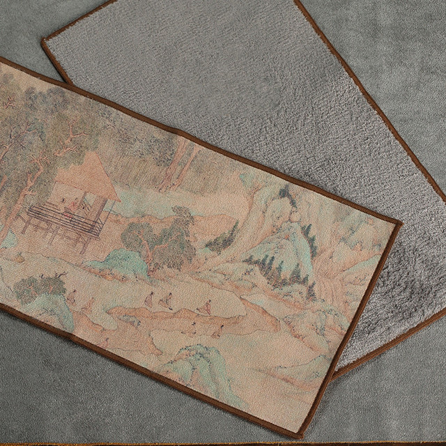 Ręcznik kuchenny z zamszowym wykończeniem - maty do herbaty i akcesoria Kung Fu - Wianko - 14