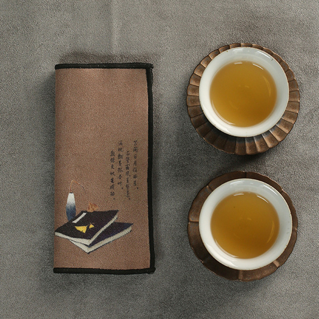 Ręcznik kuchenny z zamszowym wykończeniem - maty do herbaty i akcesoria Kung Fu - Wianko - 16