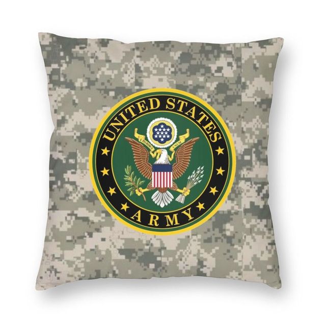 Poszewka na poduszkę Armia Stanów Zjednoczonych - kamuflaż, tkanina taktyczna, dwustronna - Wianko - 1