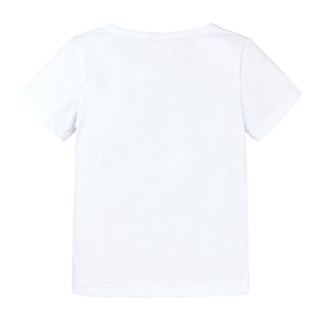 Koszulka dziecięca z bawełny Star z cekinami, krótki rękaw, okrągły dekolt - Wianko - 14