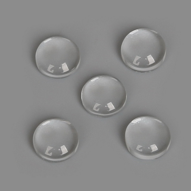 50 sztuk okrągłych płaskich przezroczystych szklanych kaboszonów do tworzenia biżuterii DIY Photo Pendants - taca ustawienia różne rozmiary (8/10/12/14/16/18/20/25/30mm) - Wianko - 8