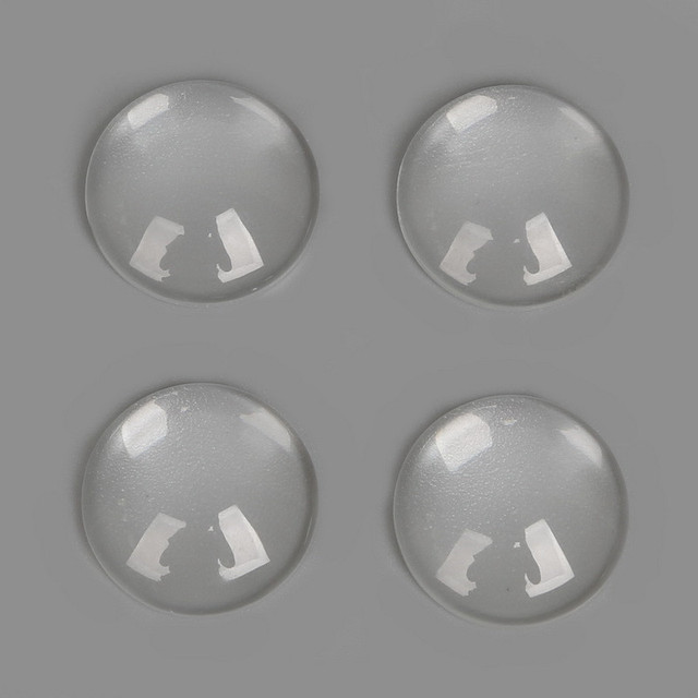 50 sztuk okrągłych płaskich przezroczystych szklanych kaboszonów do tworzenia biżuterii DIY Photo Pendants - taca ustawienia różne rozmiary (8/10/12/14/16/18/20/25/30mm) - Wianko - 5