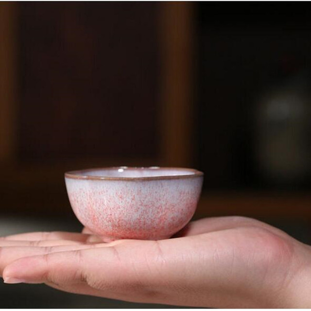 Zestaw 4 filiżanek na herbatę z oryginalnej Yixing purpurowej gliny - ręcznie wykonane, małe miseczki, akcesoria do herbaty, 50ml - Wianko - 3