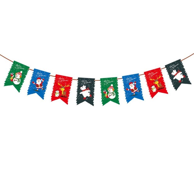 Bożonarodzeniowy baner reklamowy Garland - ozdoba świąteczna Navidad Noel 2021 dla domu - Wianko - 4