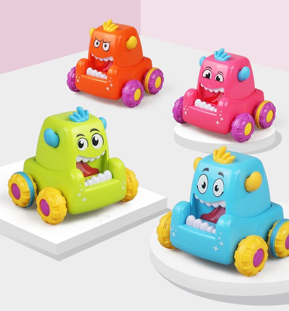 Zabawkowe dinozaury dla niemowląt - edukacyjne zwierzęta pełzające z samochodami - Wianko - 19