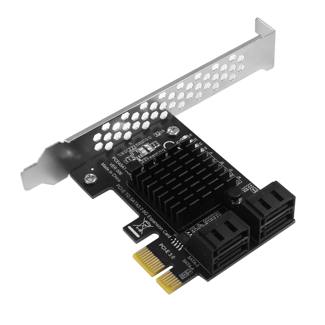 Karta rozszerzeń SATA3.0 TISHRIC 6Gb/s PCIE 1X z 2/4/6/10 portami SATA Riser do SSD - Wianko - 7