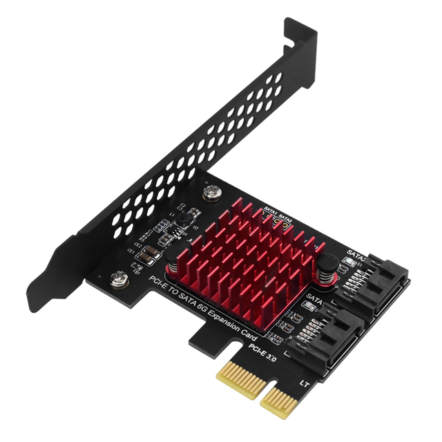 Karta rozszerzeń SATA3.0 TISHRIC 6Gb/s PCIE 1X z 2/4/6/10 portami SATA Riser do SSD - Wianko - 6