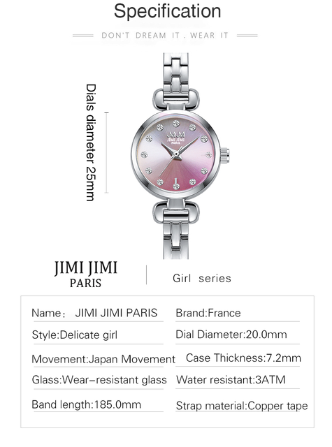 Nowoczesny, luksusowy zegarek damski z diamentami - Japonia 2021, kwarcowy mechanizm ruchu - Wianko - 7