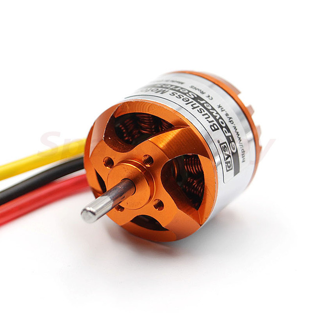 Silnik bezszczotkowy D2830 2830 750KV 850KV 1000KV 1300KV 2-4S Lipo 3.175mm wał 52g - złoto i srebro dla dronów RC i FPV Racing - Wianko - 7