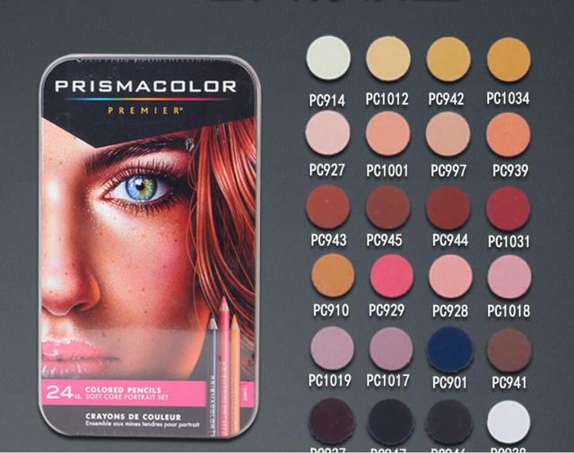Kredki Prismacolor Premier w etui 12/24/36/48/72/132/150 kolorów z bogatym pigmentem dla artystów - Wianko - 15