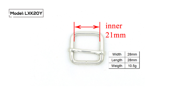 Metalowa klamra + dopasowywalna klamra + D pierścień (zestaw) dla majsterkowiczów - sprzęt środowiskowy dla szczeniaka 20mm - Wianko - 3