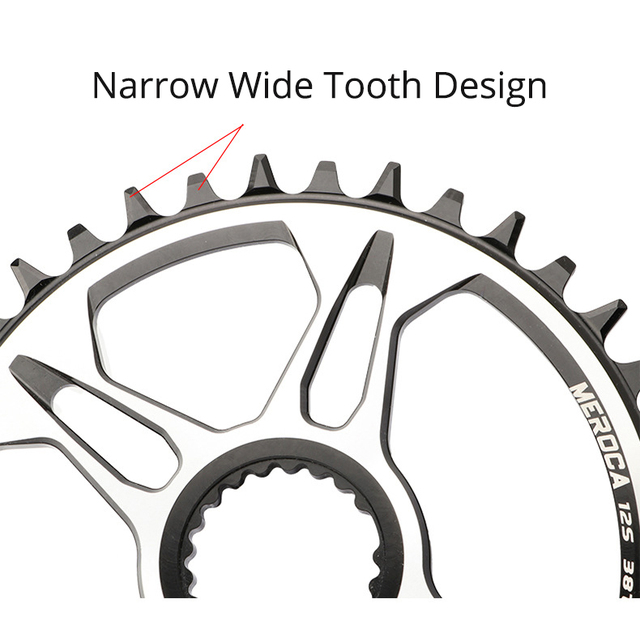 32/34/36/38T 12S Mtb Chainring dla korby bezpośredniego mocowania M6100 M7100 M8100 M9100 - wąska szeroka korona, okrągły mechanizm korbowy Monoplate - Wianko - 2