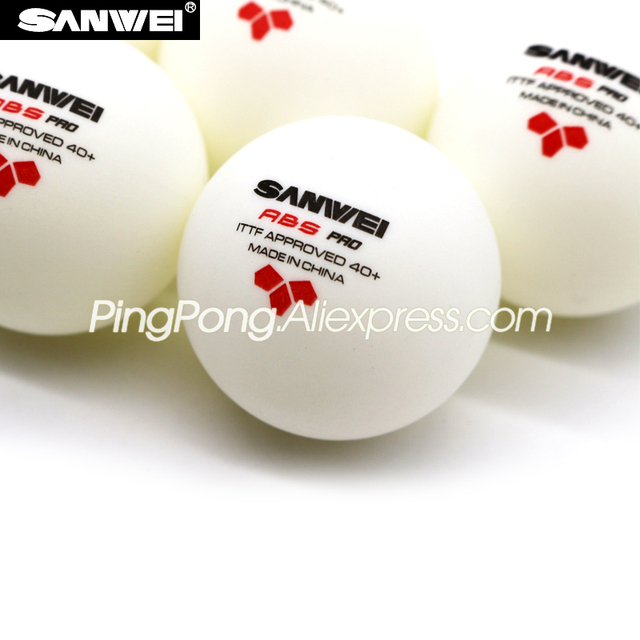 Piłeczki do tenisa stołowego SANWEI ABS PRO 3-gwiazda 60 szt. - ITTF zatwierdzone ABS poli, oryginalne piłki SANWEI 3-gwiazda - Wianko - 4
