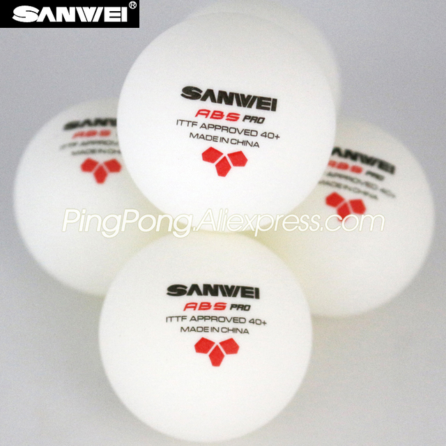 Piłeczki do tenisa stołowego SANWEI ABS PRO 3-gwiazda 60 szt. - ITTF zatwierdzone ABS poli, oryginalne piłki SANWEI 3-gwiazda - Wianko - 3