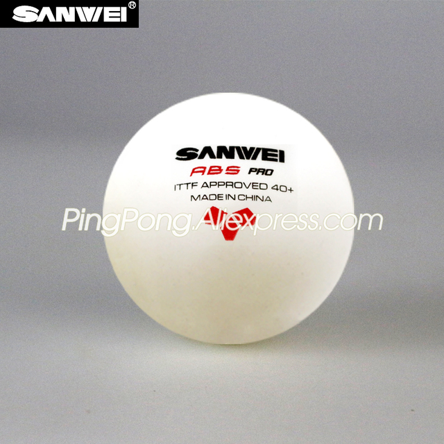 Piłeczki do tenisa stołowego SANWEI ABS PRO 3-gwiazda 60 szt. - ITTF zatwierdzone ABS poli, oryginalne piłki SANWEI 3-gwiazda - Wianko - 2