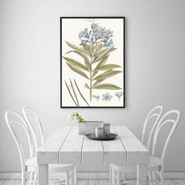 Niebieski kwiat obraz dekoracyjny na płótnie do salonu i sypialni - Wianko - 3
