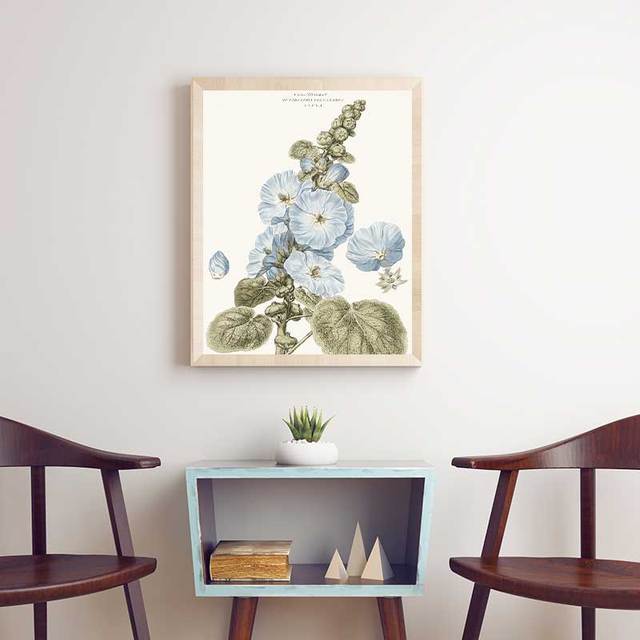 Niebieski kwiat obraz dekoracyjny na płótnie do salonu i sypialni - Wianko - 2