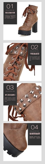 Kobiece skórzane buty do kostki - modna kolekcja 2019: szpilki, wysoka platforma i grube obcasy - Wianko - 3