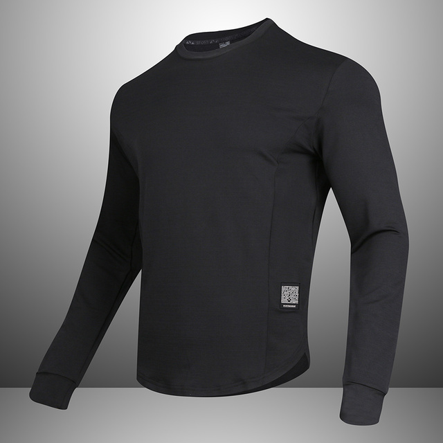 Męska sportowa koszulka do biegania z długim rękawem, elastyczna i oddychająca – Fitness 2021, luźna koszulka męska do siłowni - Wianko - 23