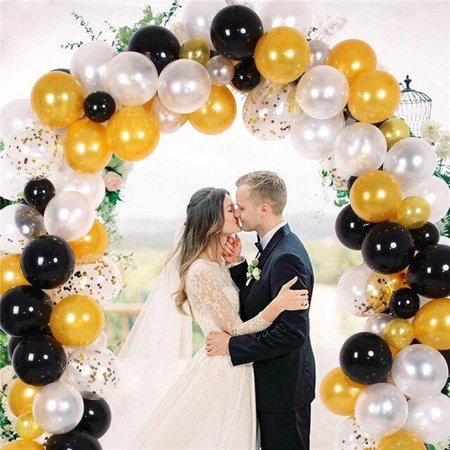 Balon do konfetti 5M z łańcuchem dekoracyjnym, idealny na wesele i 30 urodziny - Wianko - 1
