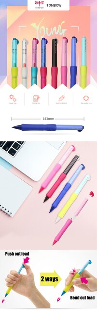 Ołówek automatyczny Tombow Olno SH-OL 0.5mm - wygodne naciśnij, do zastosowań szkolnych i biurowych (1 sztuka) - Wianko - 10