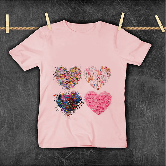 Nowa koszulka dziecięca z motywem roślin, kwiatów, motyli i alfabetu - lato 2021 - Wianko - 25