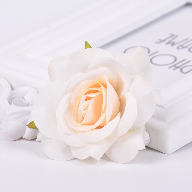 5 sztuk 7cm sztucznych jedwabnych różowych głów kwiatów - idealne do dekoracji domu, wienca, księgi gości oraz DIY rękodzieła - Wianko - 8