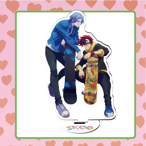 Breloczek Anime SK8 nieskończoność - Model akrylowego stojaka z płytą dekoracyjną przedstawiającą postacie MIYA, REKI, Langa, JOE, kwiat wiśni, chłopiec, dziewczynę oraz SK osiem - Idealny prezent dla fanów Cosplay - Wianko - 10