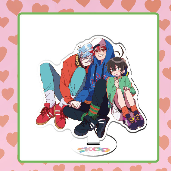 Breloczek Anime SK8 nieskończoność - Model akrylowego stojaka z płytą dekoracyjną przedstawiającą postacie MIYA, REKI, Langa, JOE, kwiat wiśni, chłopiec, dziewczynę oraz SK osiem - Idealny prezent dla fanów Cosplay - Wianko - 17
