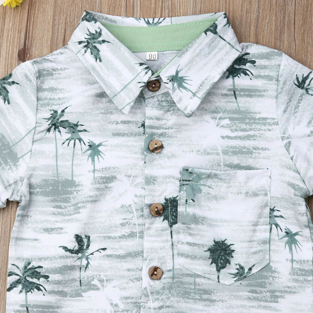 Dwuczęściowy zestaw ubranek dla chłopca - koszulka z krótkim rękawem i krótkie spodenki na lato - Wianko - 11