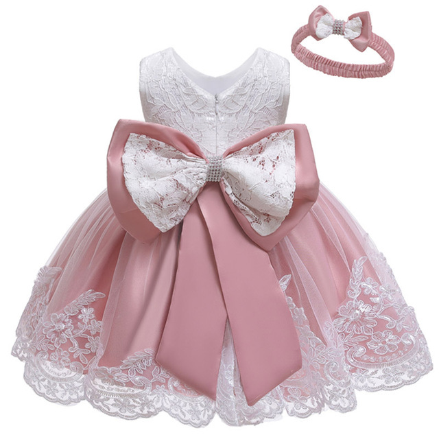 Sukienka świąteczna-księżniczka dla noworodka - ubranie dla dziewczynki (1 rok) na przyjęcie urodzinowe - LZH - Wianko - 4