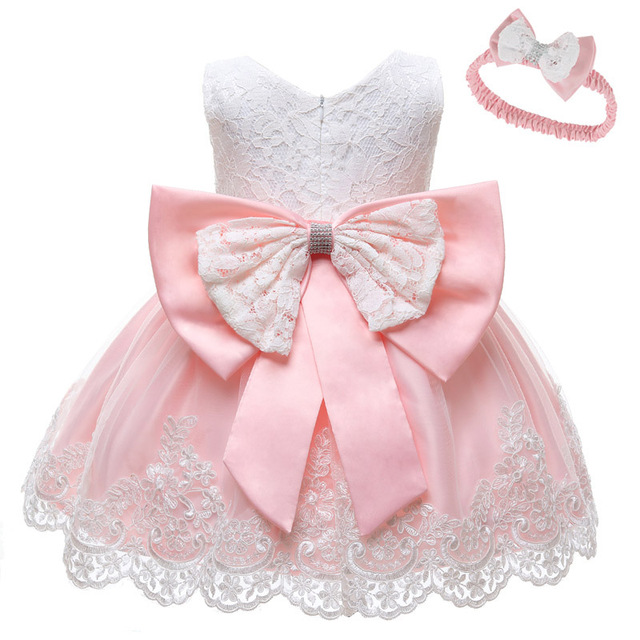 Sukienka świąteczna-księżniczka dla noworodka - ubranie dla dziewczynki (1 rok) na przyjęcie urodzinowe - LZH - Wianko - 2